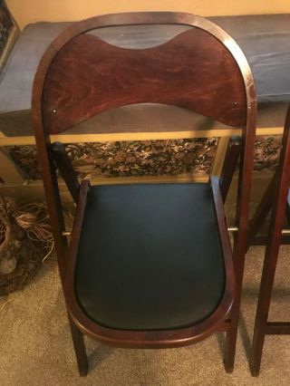 4 Vintage Stakmore Folding Chairs Very Light Weight 5