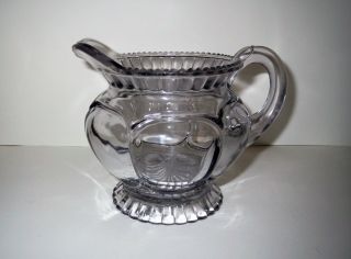 Antique Victorian Violet Purple Art Glass Pitcher Creamer -