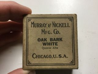 Vintage Crude Drug,  Oak Bark White,  Murray & Nickell Chicago