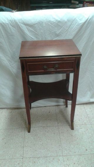Rway Northern Furniture Co.  Mahogany Sheraton Style Bedroom Night Stand or side 2