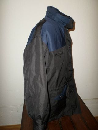 DUTCH POLICE WOMEN ' S GORE - TEX COLD WEATHER COAT BLACK WITH BLUE TRIM 3