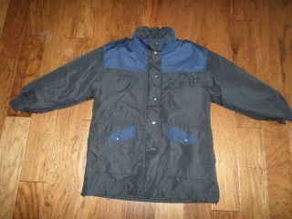 DUTCH POLICE WOMEN ' S GORE - TEX COLD WEATHER COAT BLACK WITH BLUE TRIM 7