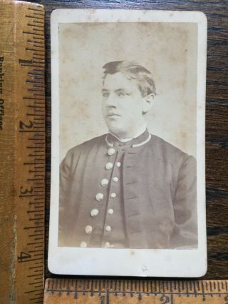 Civil War soldier carte - de - visite CDV photograph Middletown York back mark 3