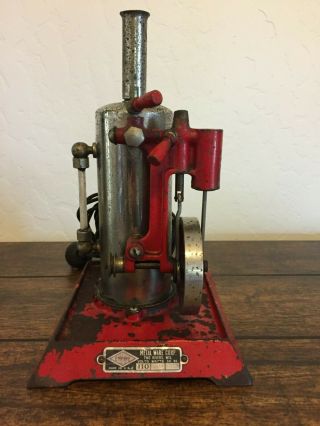 Antique " Empire Metal Ware Corp " Toy Electrical Steam Engine