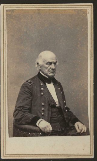 Civil War Cdv Union General Ethan Allen Hitchcock