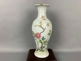 19th/20th C.  Chinese Famille - Rose Floral Vase