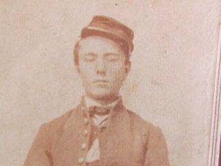 Lancaster Ohio Civil War Soldier Cdv Photograph