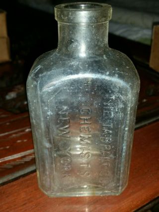 Antique Chemist Bottle The Tarrant Co Chemists York