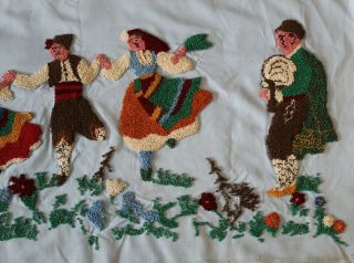 Vintage Handmade Embroidered picture 