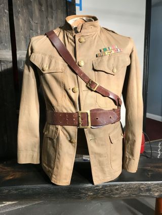 Ww1/ww2 Us Uniform Military Jacket And Belt