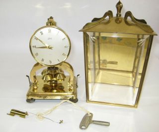 Vintage Schatz 400 Day Carriage Anniversary Clock Made In Germany 4 Repair Parts