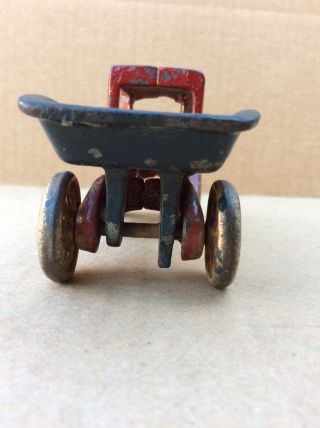 Vtg 1920’s Arcade Cast Iron Dump Truck Spoke Wheels Model T Body 5.  5” Long 8