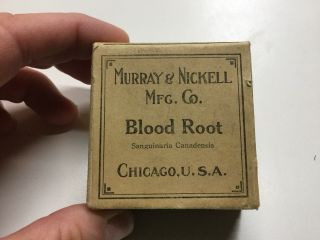 Vintage Crude Drug,  Blood Root,  Murray & Nickell Chicago