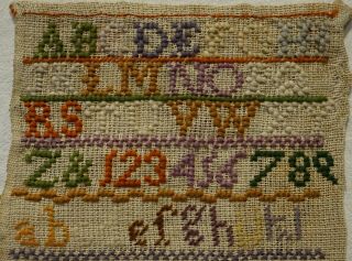 SMALL LATE 19TH CENTURY SAMPLER BY LAVINIA WARD 1872 PLUS LYDIA COOPER - 1900 3