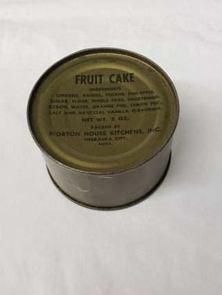 Vietnam War Mci Mre Fruit Cake Can Meal Ready Eat Military Army Rations