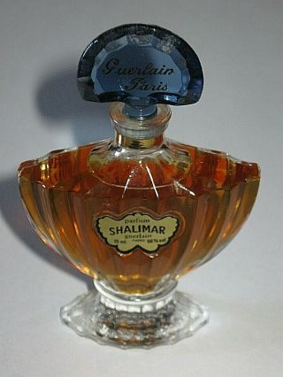 Vintage Guerlain Shalimar Perfume Bottle 1/2 Oz - - Full - Circa 1983