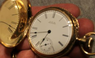 American Watch Co.  Waltham Royal 14k Y Gold Antique Pocket Watch