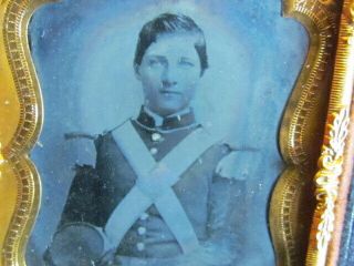 Young Civil War Soldier Ambrotype Photograph