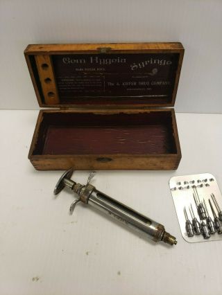 Vintage Gem Hygeia Quack Medicine Syringe Date Unknown Steampunk