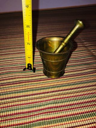 Vintage Brass 2” Mortar and Pestle 3.  25” Herbs Apothecary 4