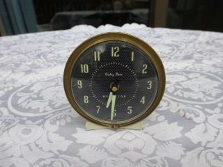 Vintage Westclox Baby Ben Alarm Clock Wind Up 3.  25 " Metal Fine Usa Made