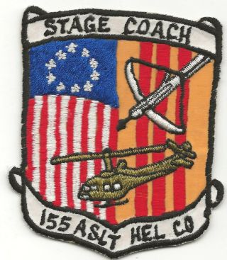 Vietnamese Made 155th Assault Helicopter Company Stage Coach Pocket Patch