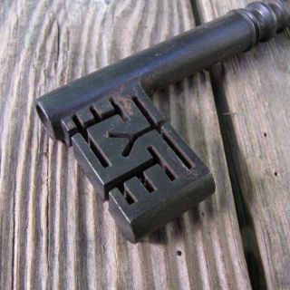 Antique Safe Strongbox Key Old 19th Century