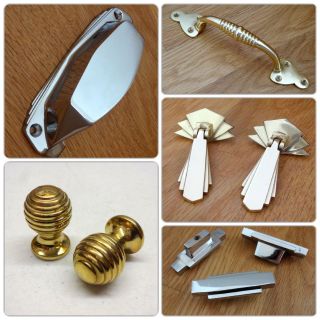 HEAVY CAST BRASS FINGER DOOR PUSH PLATES BLACKBERRY FINGERPLATE KNOBS HANDLES 7