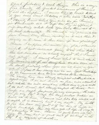 Confederate Soldier ' s Letter From Thomas W.  Patten Co.  C 60th Rgt North Carolina 2