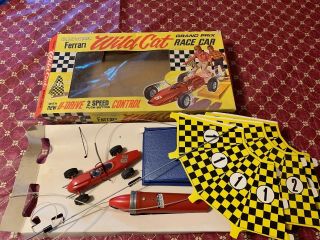Vintage Electromic Ferrari Wild Cat Grand Prix Race Car Toy Victor Stanzel Co