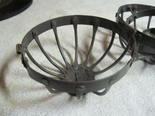 PRIMATIVE ANTIQUE HANGING CAGE ROTATING CANDLE HOLDER MAYBE FOR SHIP 3