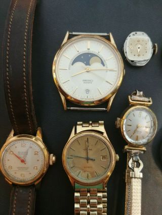 Girard Perregaux,  Eloga,  Cyma,  Illinois,  14k 10k gold filled plated watches (16) 5