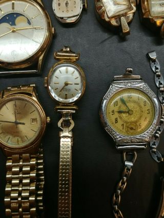 Girard Perregaux,  Eloga,  Cyma,  Illinois,  14k 10k gold filled plated watches (16) 7