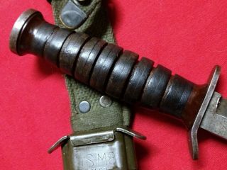 WWII US M3 TRENCH FIGHTING KNIFE & M8 SCABBARD 6