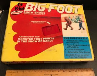Rare Vintage 1977 K - Tel Big Foot Snow Shoes Old Stock