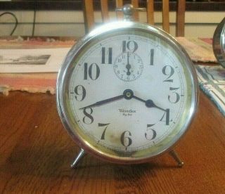 Westclox Big Ben Alarm Clock Running Antique Collectible