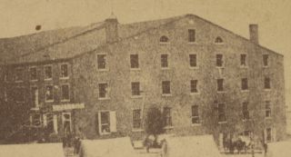 Early Civil War CDV of Richmond ' s Libby Prison Prior to Walls Being Whitewashed 3