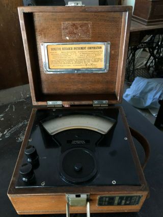 Vintage Sensitive Research Instrument Corporation Alternating Current Voltmeter