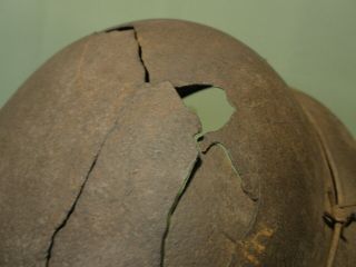 M - 40 German helmet.  ww2.  Size 64.  Totenkopf.  Barbed wire. 10