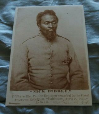 The 1st Official Casualty Ofthe Civil War A 65 Year Oldnick Biddle Escaped Slave