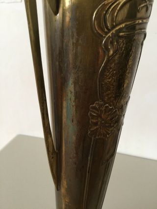 Art Nouveau copper and brass vase signed Beldray England Arts and crafts 5