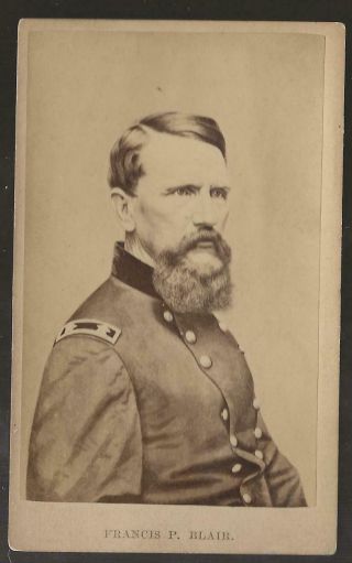 Civil War Cdv Union General Frank Blair Of Missouri