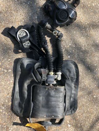 Vintage military WWII US Navy USN Oxygen ' s Breathing Apparatus or 