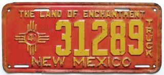 Mexico 1941 Truck License Plate,  Old West Antique,  31289,  Paint