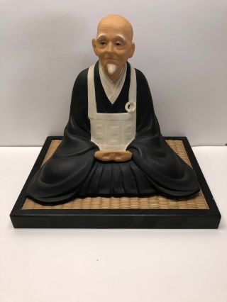 Vintage Japan Urasaki Hakata Doll Man With Base Ceramic Figure Hand Painted Rare