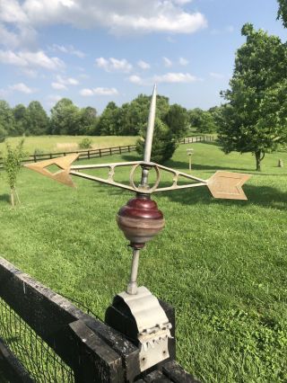 Rare Robbins.  Maryville,  Mo.  Barn.  Farm.  Antique Lightning Rod Weathervane Arrow