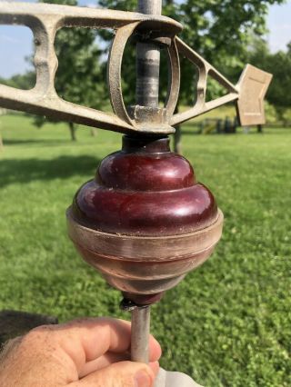 Rare Robbins.  Maryville,  Mo.  Barn.  Farm.  Antique Lightning Rod Weathervane Arrow 5