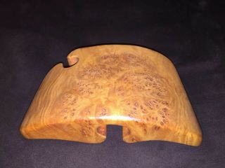 Fred & Marilyn Buss Maple Burl Koa Puzzle Jewelry Box Great Design Signed 7