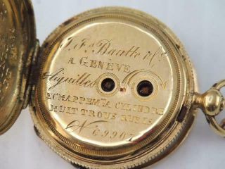 ANTIQUE RARE MINIATURE SOLID 18K GOLD ENAMEL KEY WIND POCKET WATCH $9.  99 6