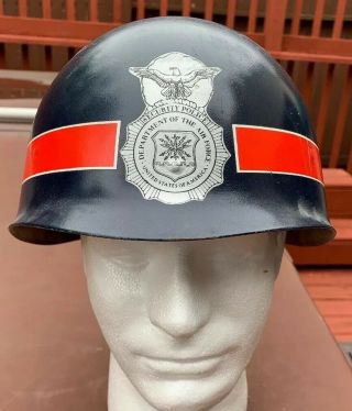 Vietnam M1 Helmet Liner Sp Security Police Military Police Combat Preparedness